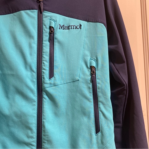 Marmot Women's Estes M3 Softshell Full Zip Jacket - Medium (Blue) - Picture 3 of 11